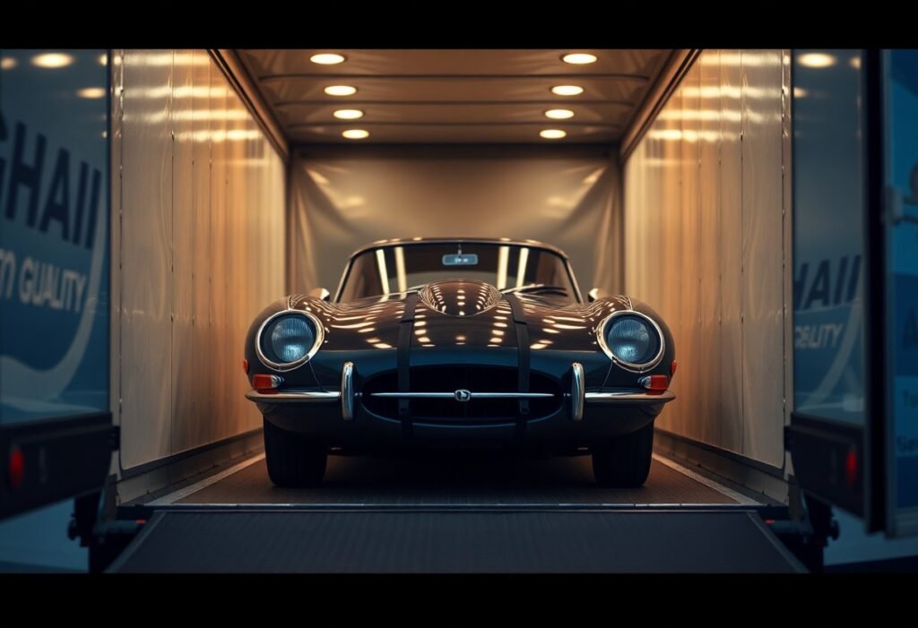 choosing the best enclosed shipping for your jaguar etype aux