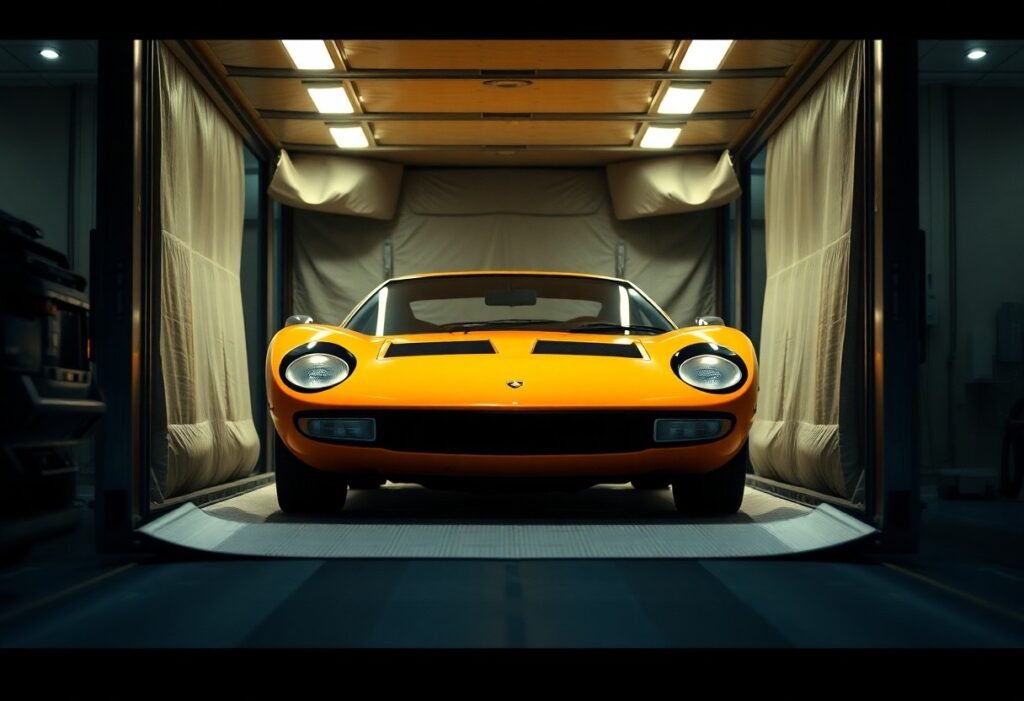 safeguard your lamborghini miura with enclosed shipping ggr